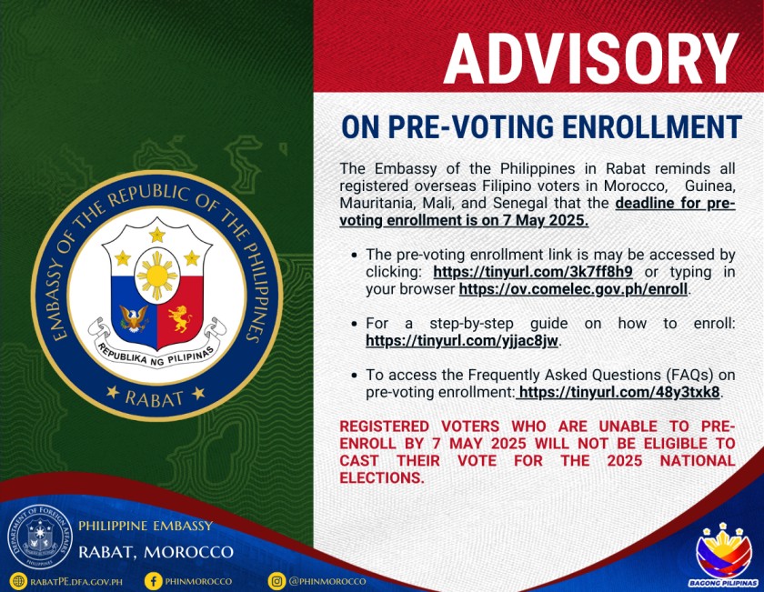Advisory OVS Enrollment reminder