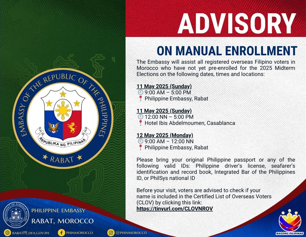 Advisory Manual Enrollment