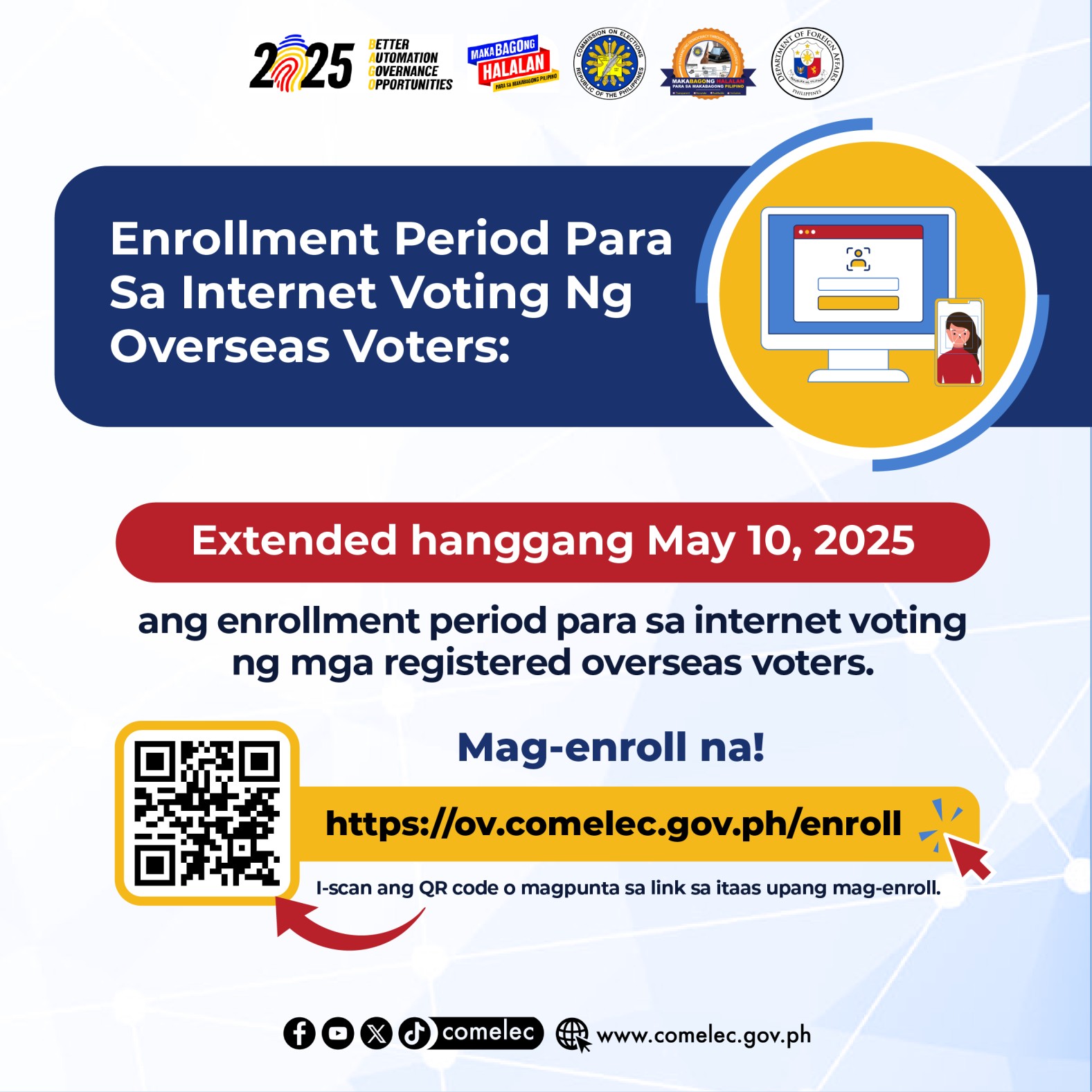 Internet Voting Extension of Enrollment Poster 02